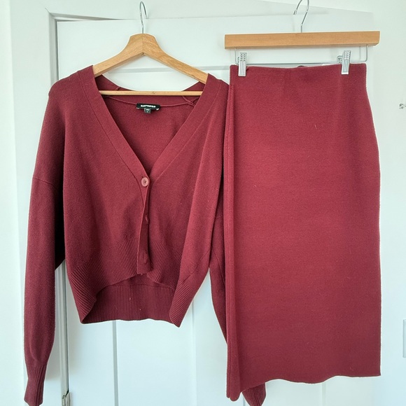 Express Dresses & Skirts - Express cardigan and skirt set
